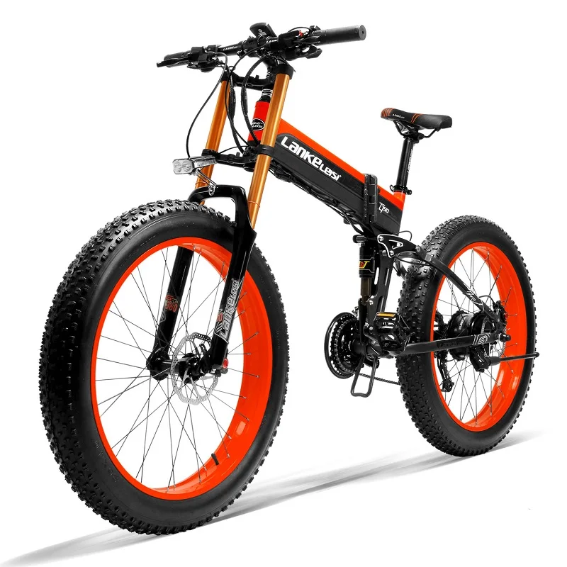 26 inch fat tires Snow bike 27 speed Mountain EBike Road Electric Bicycle 48V 13AH 26*4.0 fat tire snow bike