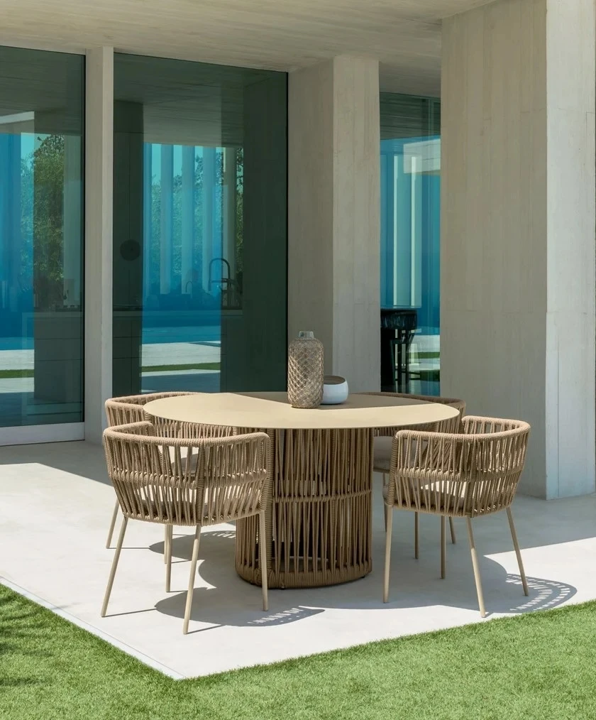 factory  direct garden table set modern dining table set outdoor dining table and chairs