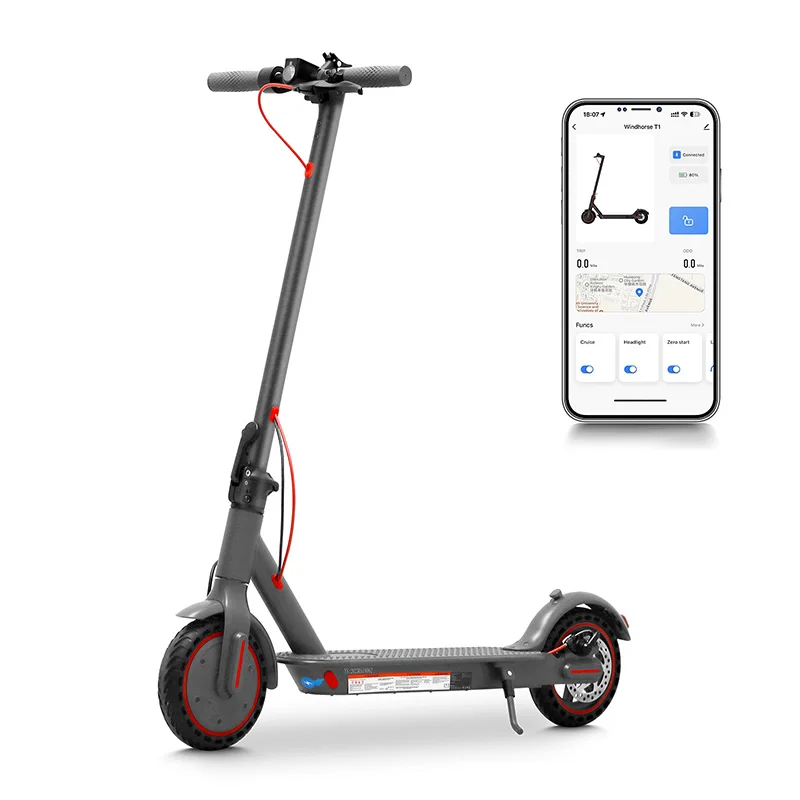Anlochi EU warehouse free shipping 36v 350w 10.4ah 8.5 inch easy fold electric scooter folding escooter