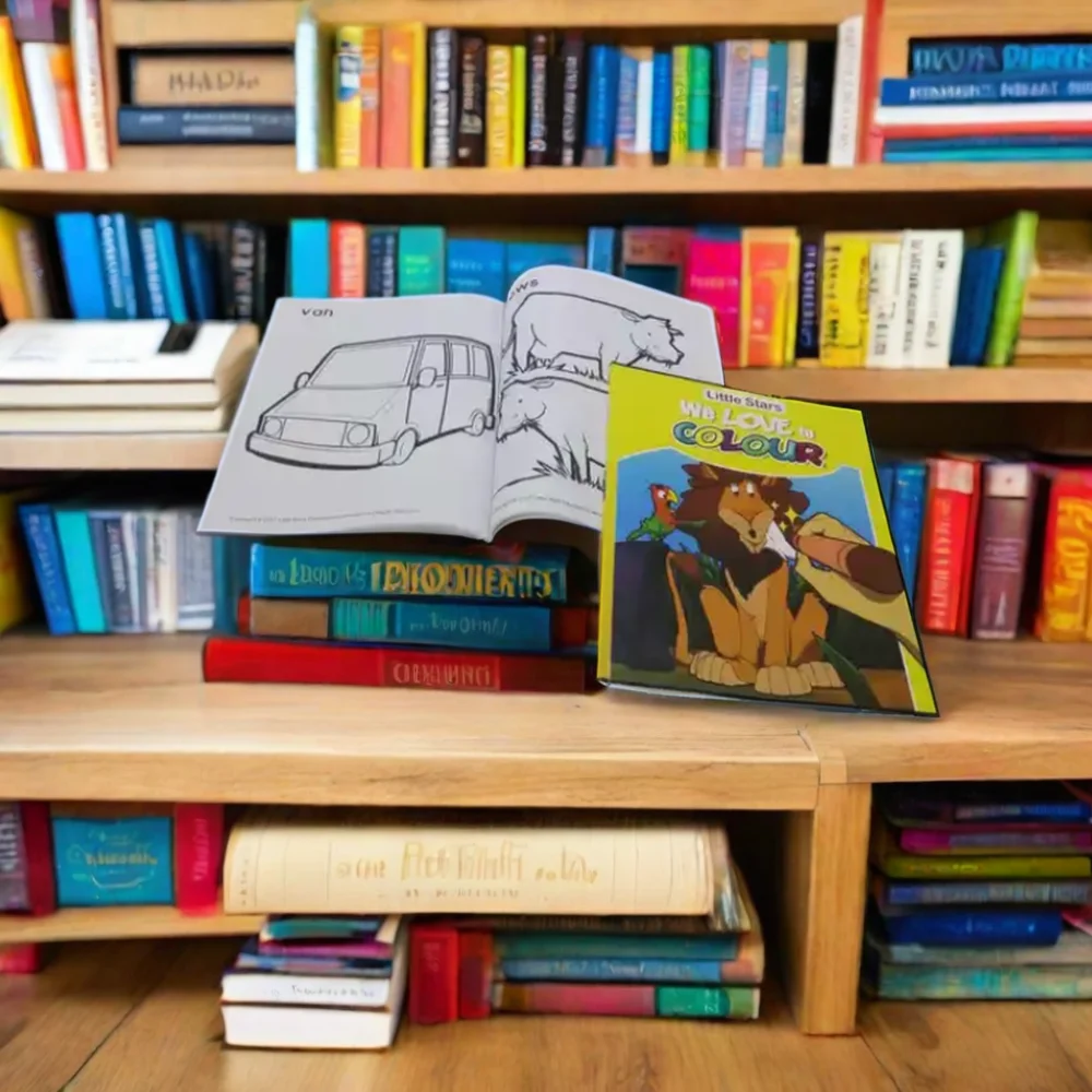 Высококачественная детская книга для рисования на заказ напечатанная бумаге и картоне