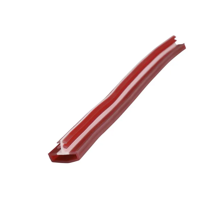 Extruded PVC Rubber Door Repair Sealing Strips Wooden Window Frame Groove Gasket Anti Collision Soundproof Red Brown