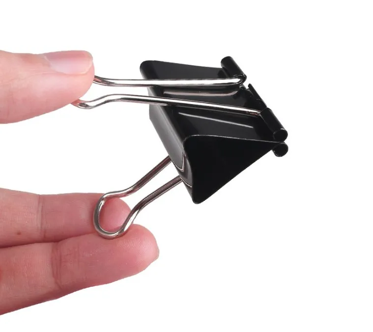 Wholesale Metal Binder #1  51mm File Clips  Office Mini File Folder Metal Clip 51mm Elliot Folder