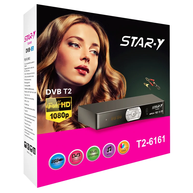 STAR-Y T2-6161 Smart box IP двухъядерный процессор Wi-Fi 4K 1 ГБ 8 X96 media Player Декодер каналов кабельного телевидения компьютерной приставки к