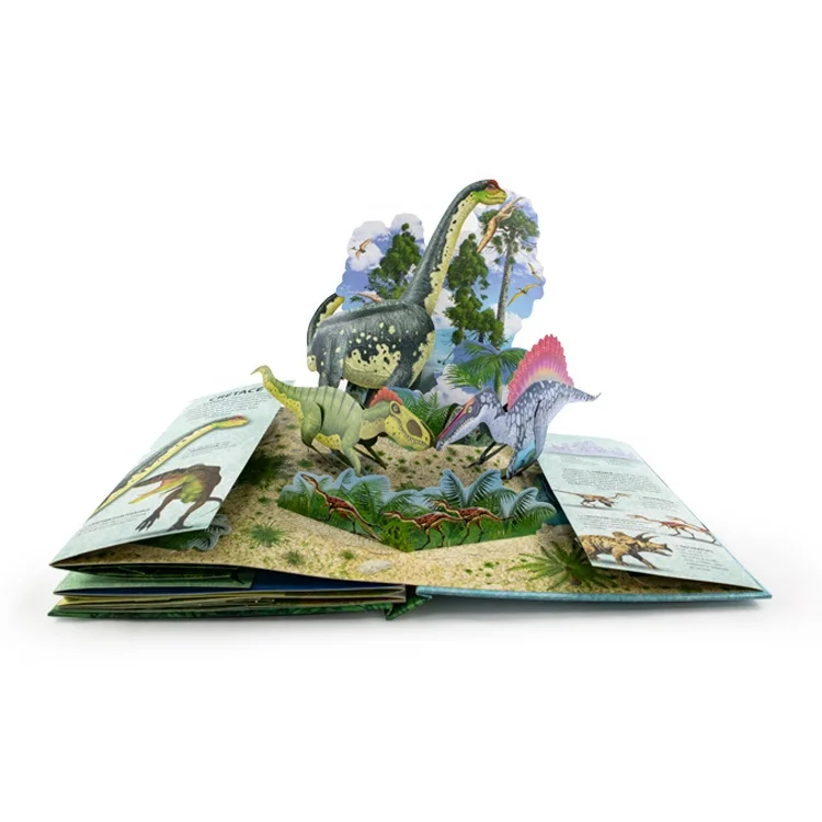 Custom 3D English Pop Up Board Book Printing Educational 3D Story Books Printing For Kids