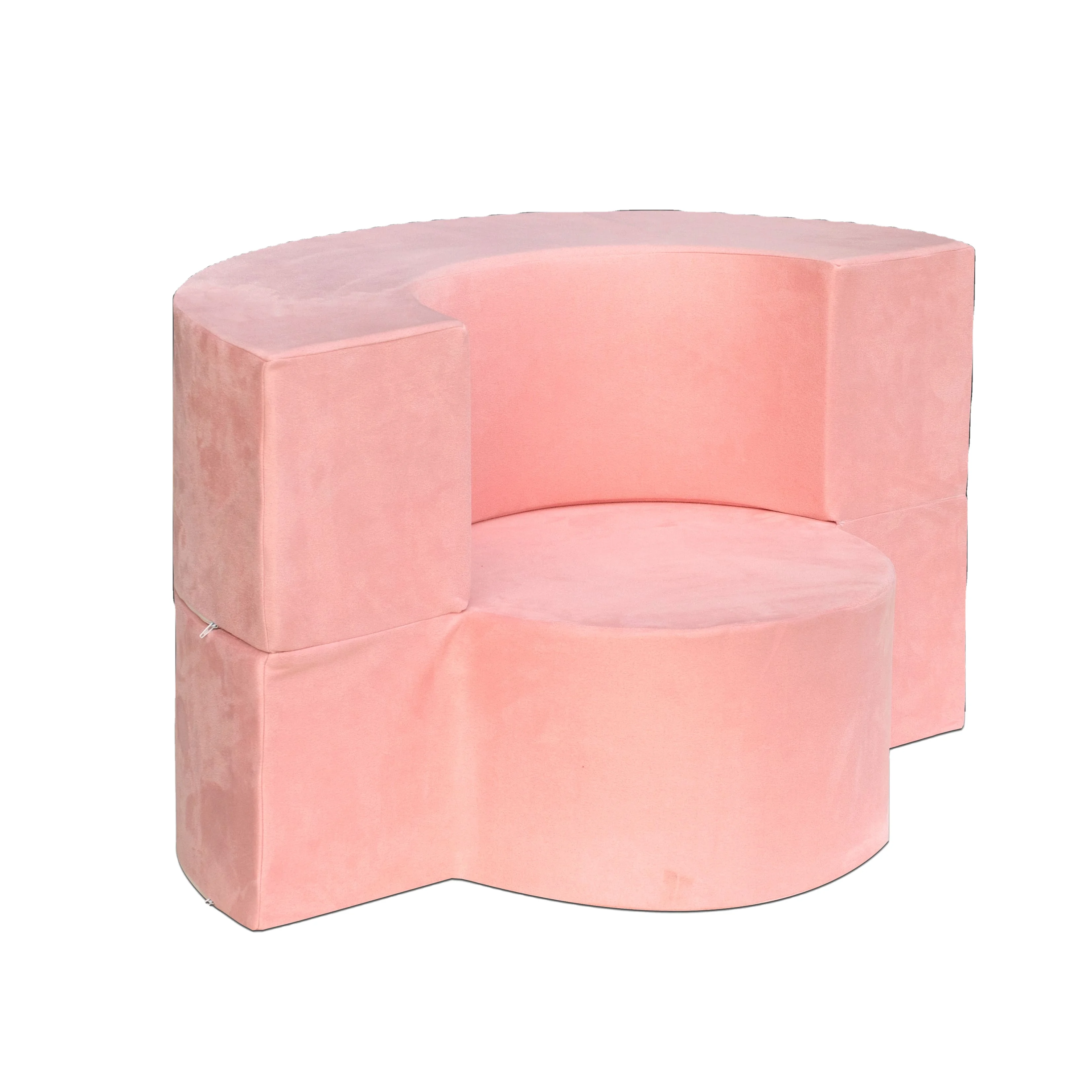 New Modern Parent-child Playroom Foam Safety Round Children Play Couch Fold Up Kids Sofa