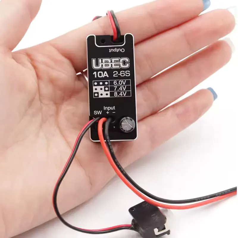 New Waterproof UBEC 10A Voltage Regulator Module 2-6S 6 / 7.4 / 8.4V 10A Adjustable Metal Shell BEC For RC Car Parts