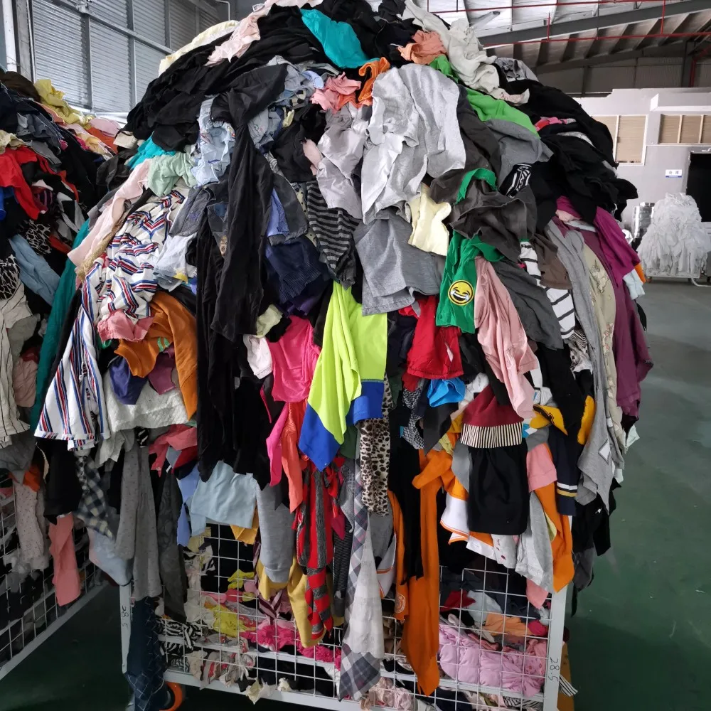 GGK Industrial Wiping Rags used recycled color cotton White Cleaning clothes waste mixed T-shirt rag