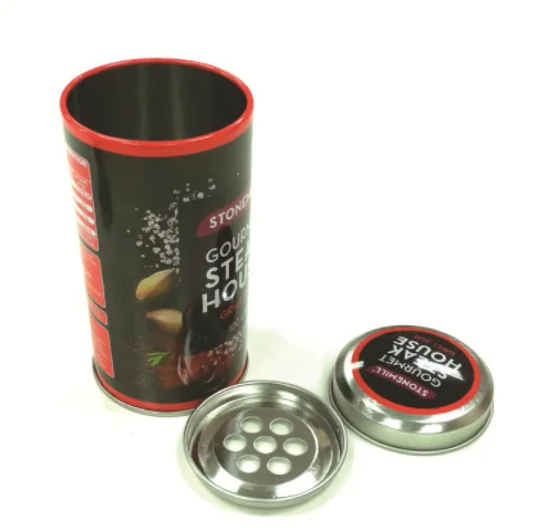 Wholesale Seasoning Can Packaging Empty Rectangular Metal Container Food Grade Spice Tin Box With Lid