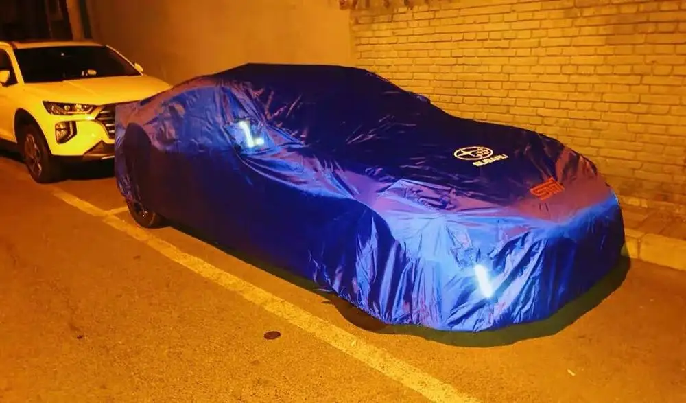 Dustproof UV Protection Outdoor 210D Oxford Car Cover Customized