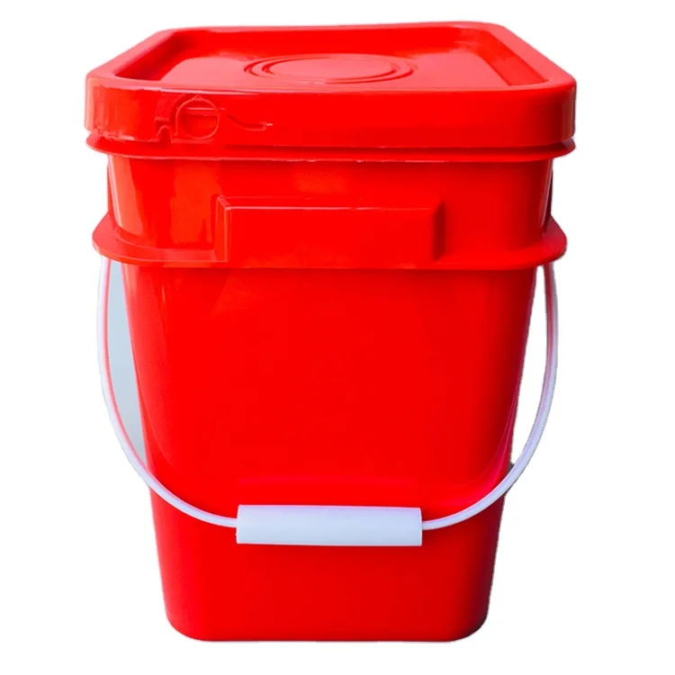 Hot Selling Multi use durable 15L Plastic Bucket With Lid for food