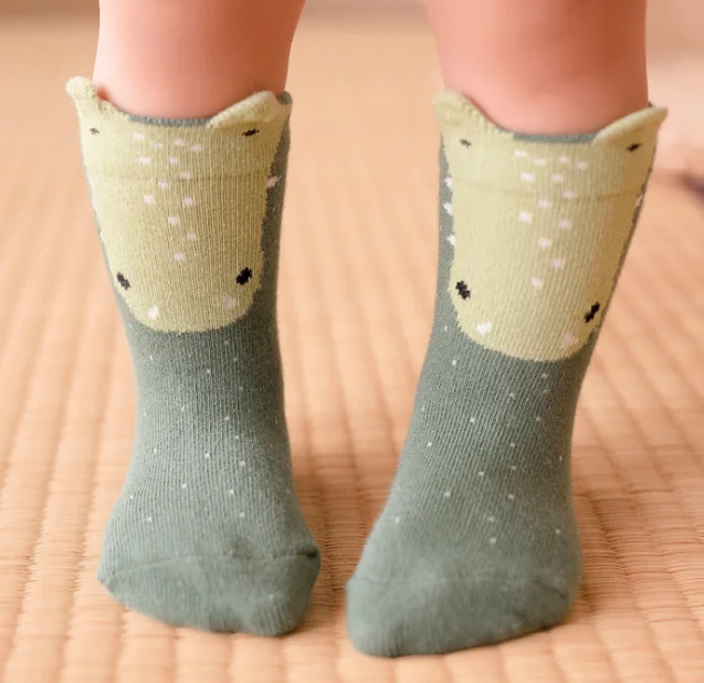 Factory Direct Sale Cotton Cartoon autumn winter Toddler Children Socks Gift Set Cute Animal Infant Baby Socks