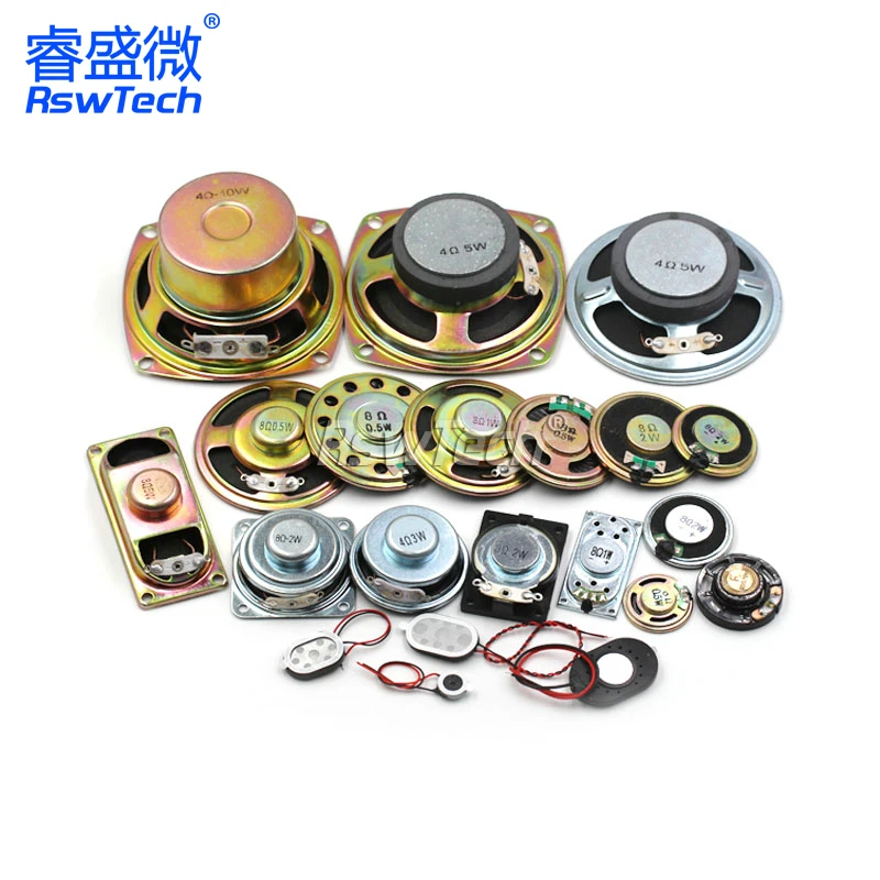 Electronic Components Lots Horn For Cars Speaker Square Trumpet Accessories 0.5w 0.25w 1w 2w 3w 5w Small Mini Speaker Parts