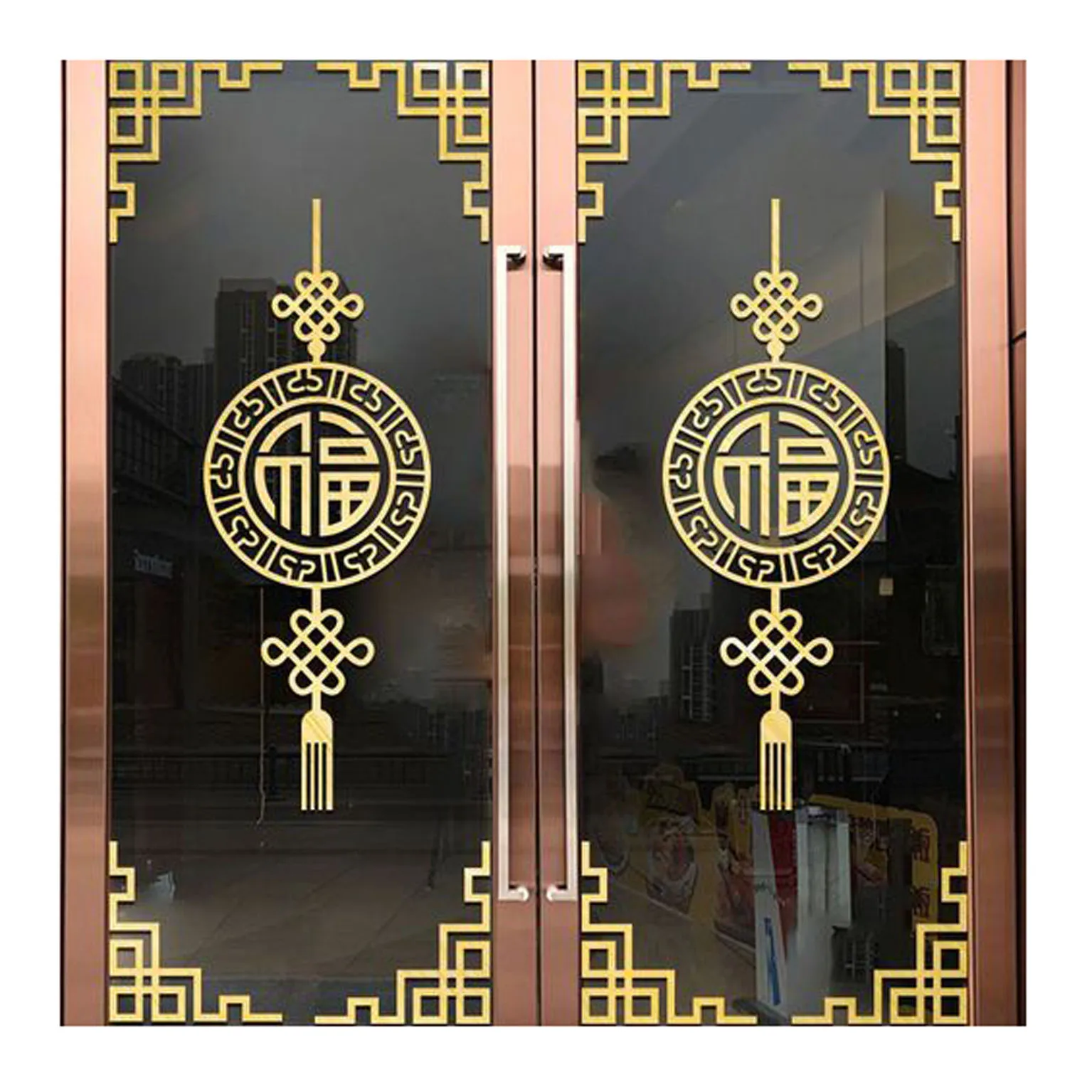 Removable Window Glass Wall Vinyl Sticker, Window Sticker Logo Print for New Shop Cover Window Decals