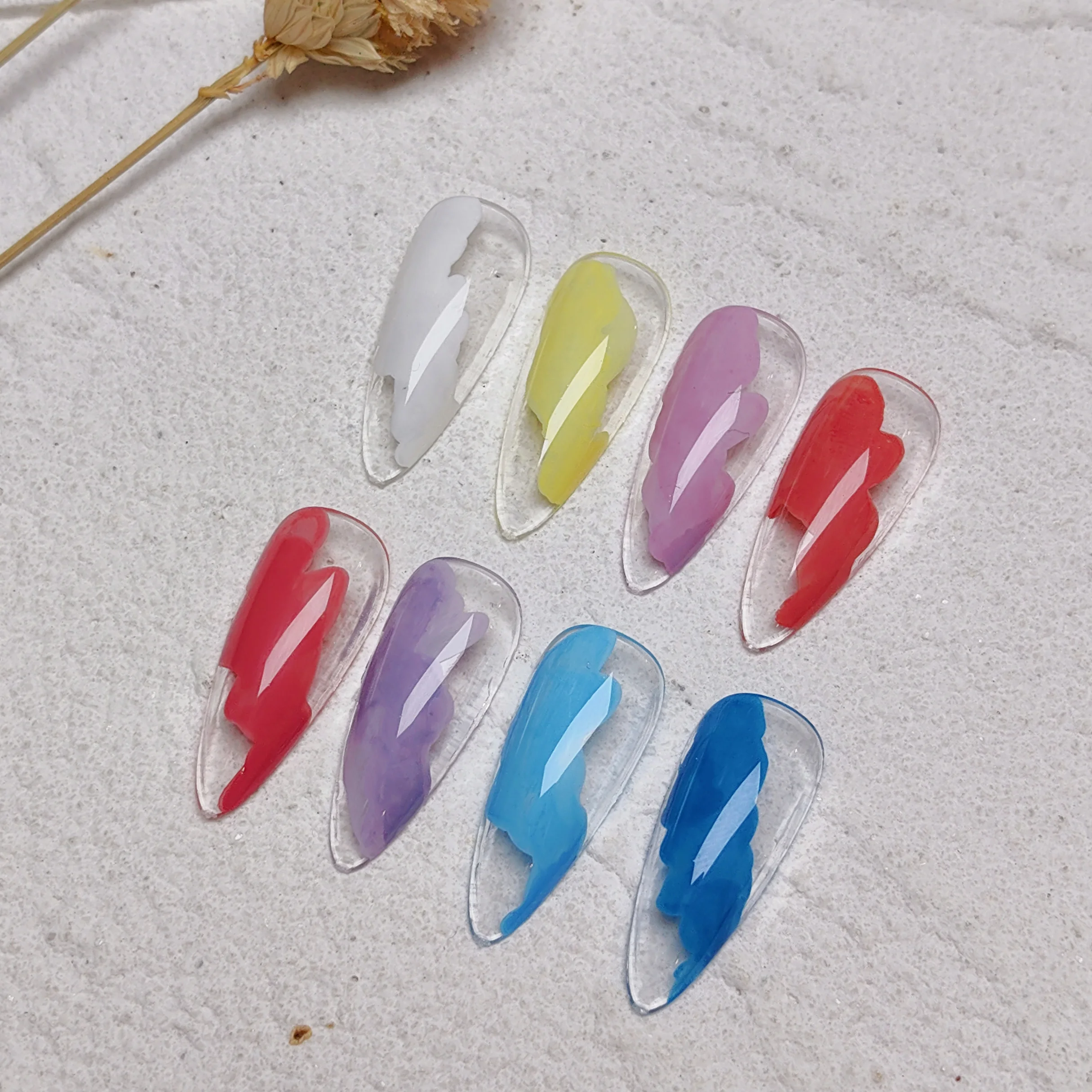 MH vegan halal gel polish marble onyx liquid pigment for paint glass nail polish oil bottle 15ml with brush double color powder