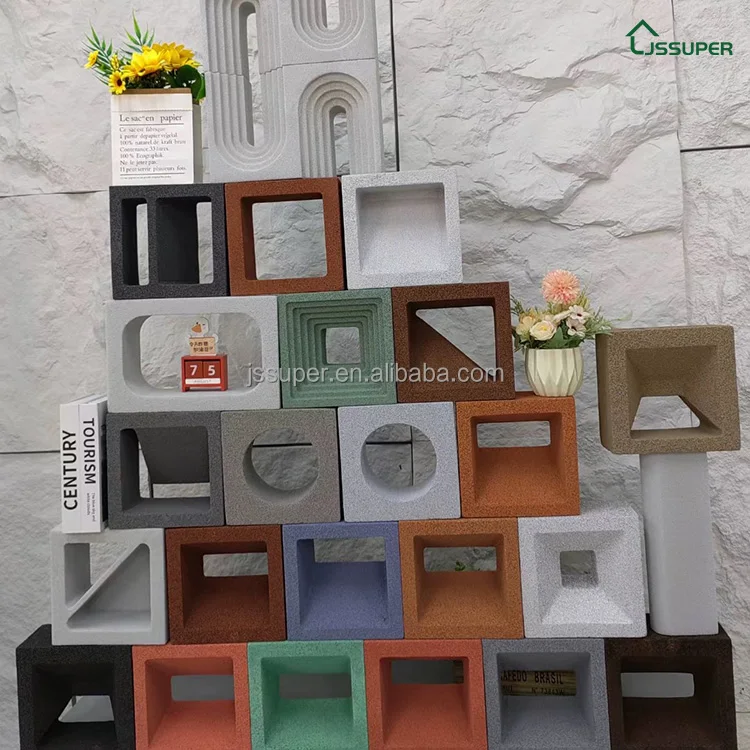 Китайская фабрика настенная плитка из вспененной глины декоративные полые кирпичи