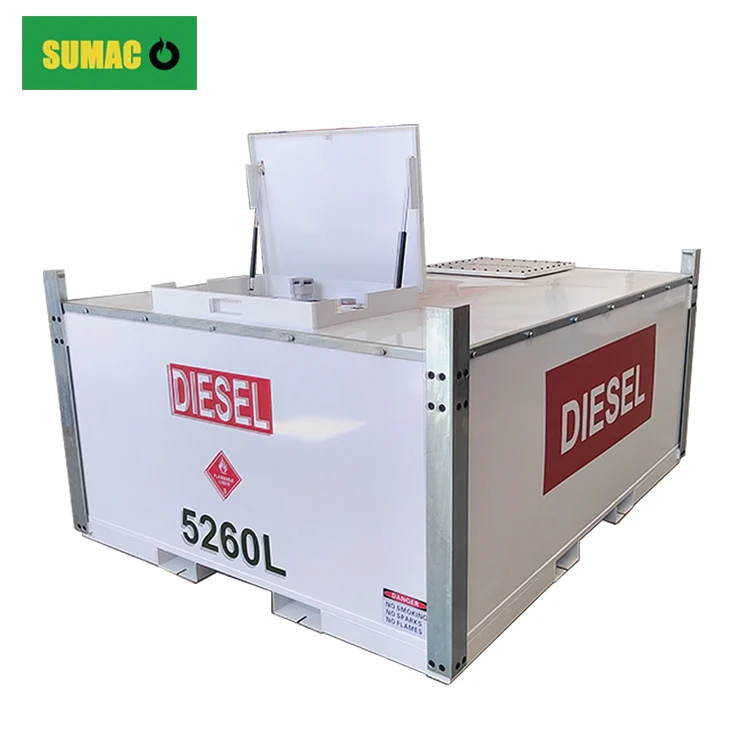 SUMAC AUTO Aboveground Double-Walled Fuel Storage Tanks with Automatic Dispensing Nozzle For On-Site Refueling