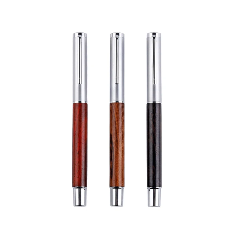 Most Popular Trending Pens Fine Nib Gel Pen Eco-friendly Solid Wood Roller Pen in Stock