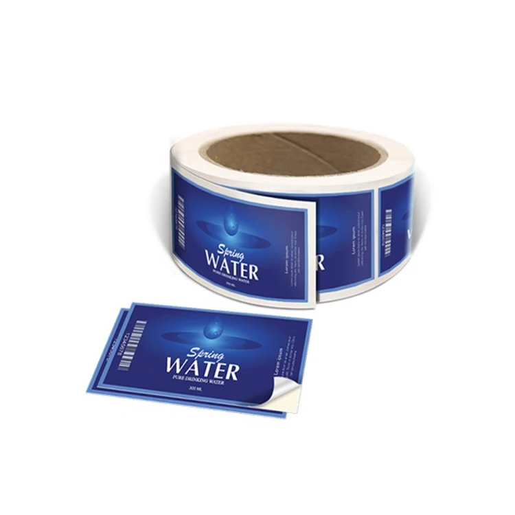 Personalized waterproof drink bottle sticker,self adhesive plastic bottle label