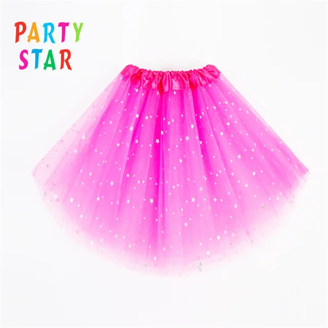 Hot Sell Stars Sparkling Polyester Multicolor Tutu Skirt Fluffy Layered Tulle Adult Tutu Women Professional Ballet Tutu