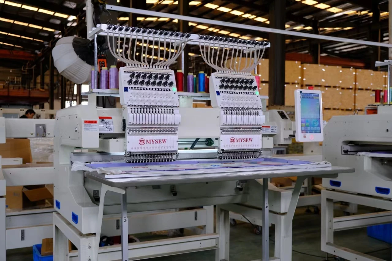 MYSEW MJS1502 15 Needle Double Head Commercial Sample Making Computer Fully Automatic Embroidery Machine