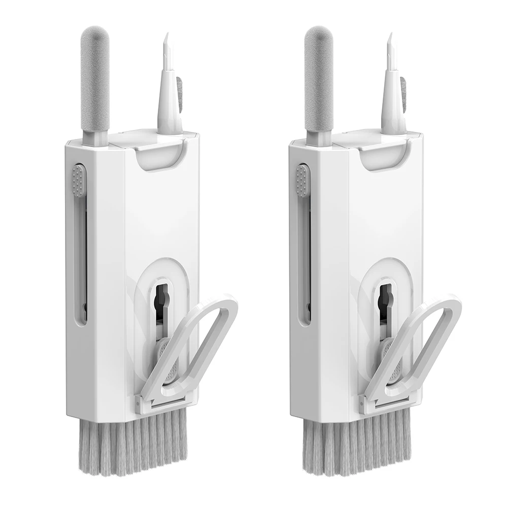8 in 1 Dust Removal Brush With Mobile Phone Holder Multifunctional Earphone Cleaning Pen Headset Cleaning Tool for Airpods Pro 2