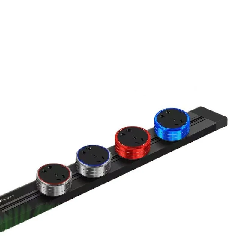 Switch Surface Mounted Wall Mounted Multifunction Rail Removable Power Outlet Electric Power Track Socket