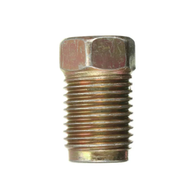 Factory Processing Custom Non-standard Zinc Steel Brake Tube Round Coupling Nuts External Thread Hexagon Tube Nut