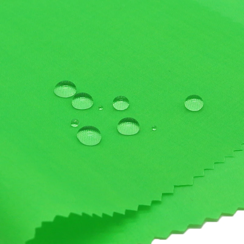 waterproof high tenacity 70d 210t 100 % nylon taffeta fabric with pu coated for raincoat military parachute umbrella