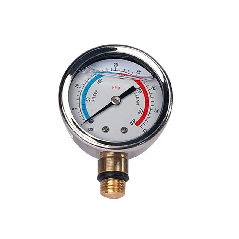 Swimming pool accessories plastic commercial filter pressure gauge sand filter sand pool filter valve pressure gauge