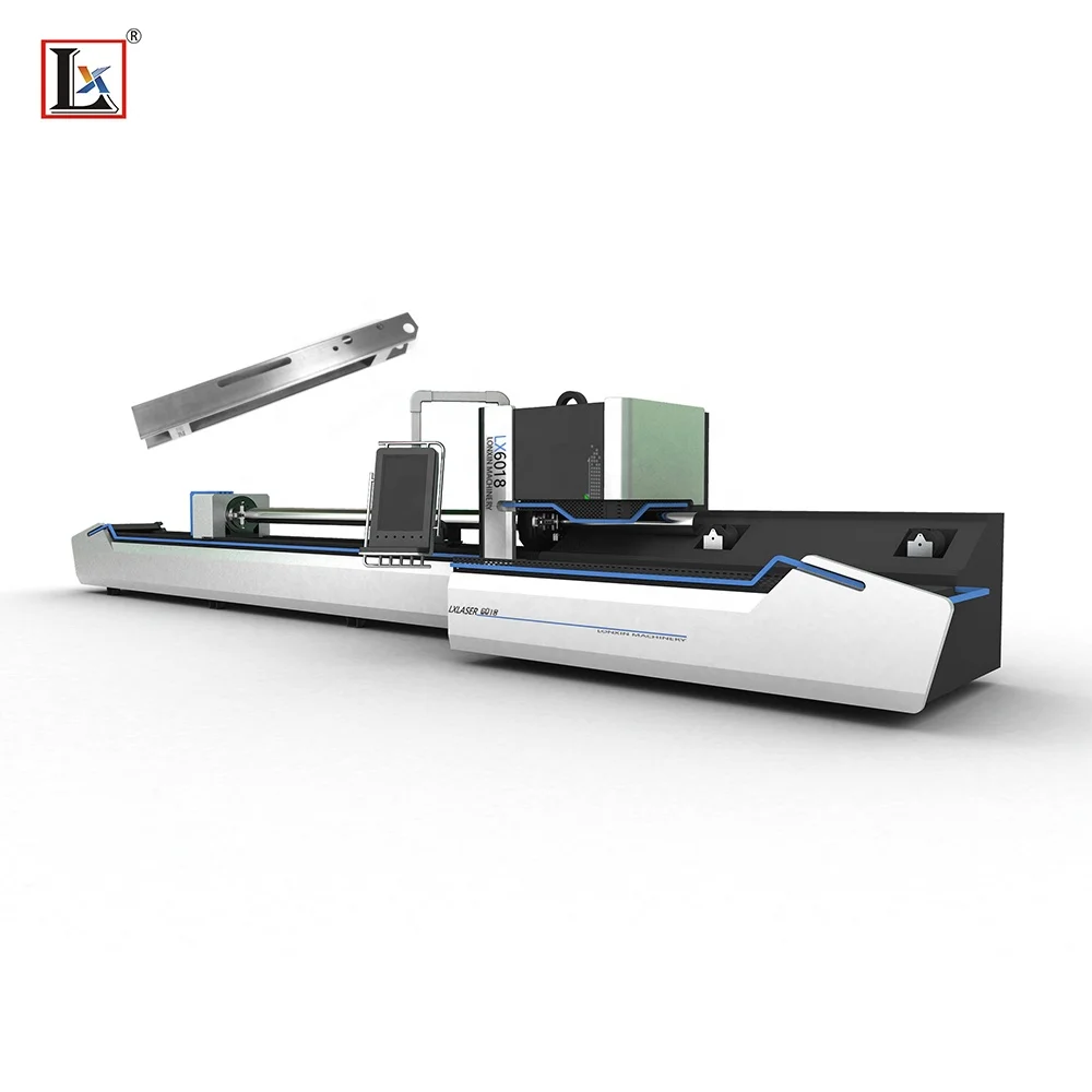china manufacture cnc metal furniture 500w 5 axis cnc auto small large diameter tube fiber laser source for pipe cutting machine