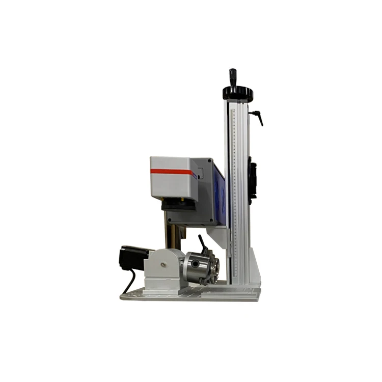 20W 30W 50W 100W Fibre Laser Marking Machine Raycus Optical Fiber Laser Marking Machine With Rotary