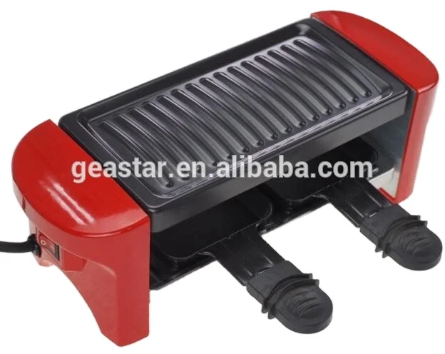 Home use barbecue Mini 2 person electric Raclette Grill