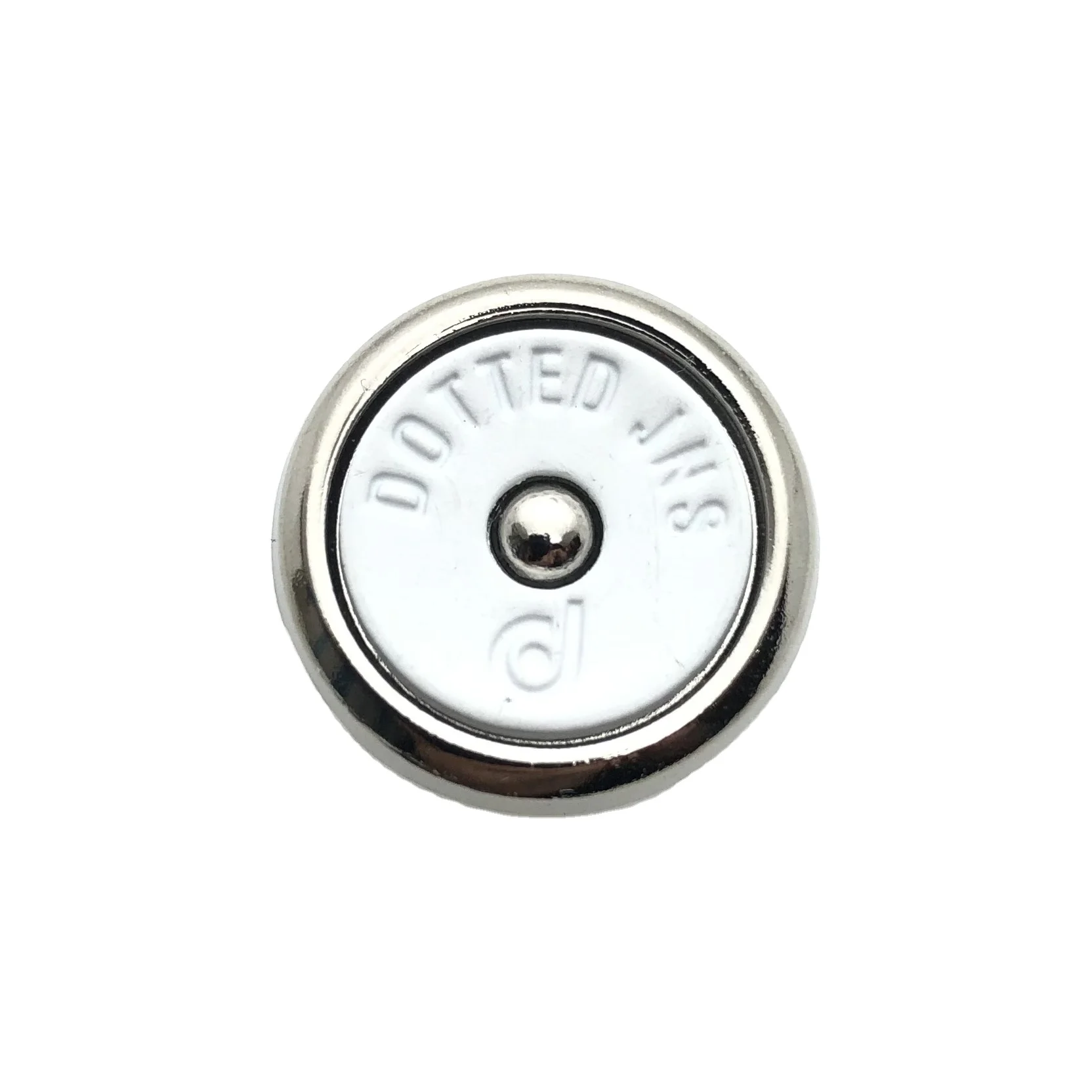 Factory Wholesale Custom Color Logo White Painted Snap Machine Buttons For Denim