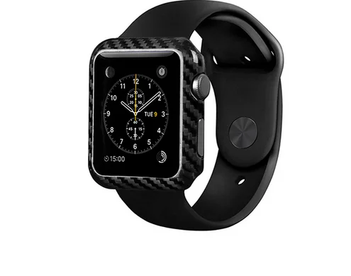 Корпус для часов из углеродного волокна для Apple Watch Series 5/Series 4 40 мм, прочный ударопрочный чехол для iWatch с глянцевым/саржевым переплетением (40 м