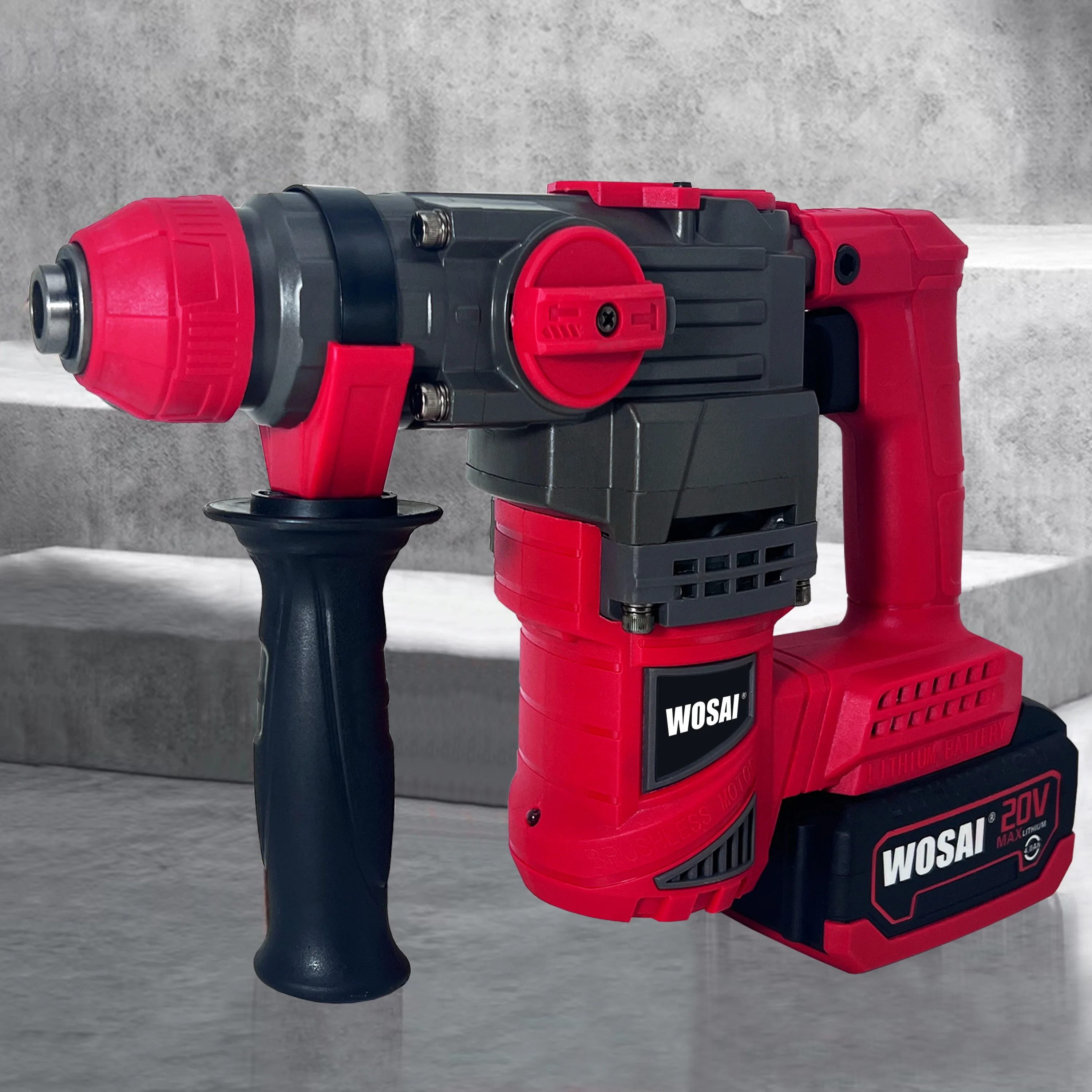 Brushless machine power hammer drills rotary cordless power hammer drills with lithium battery,20V,1000rpm