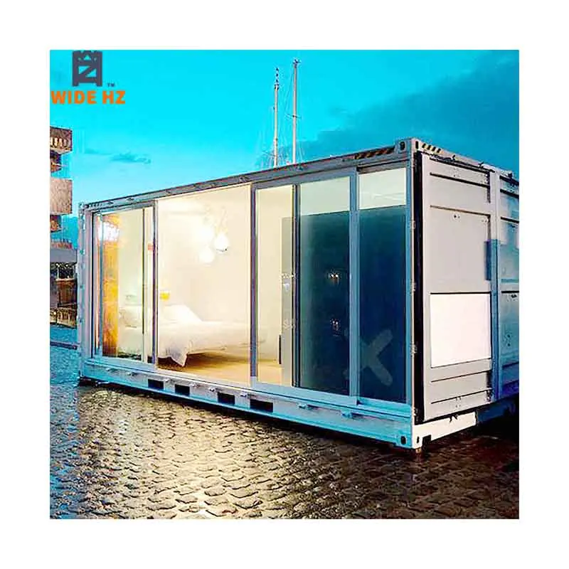 
2020 Container glass house modern luxury prefab villa 20 foot shipping container homes hotel glass office 
