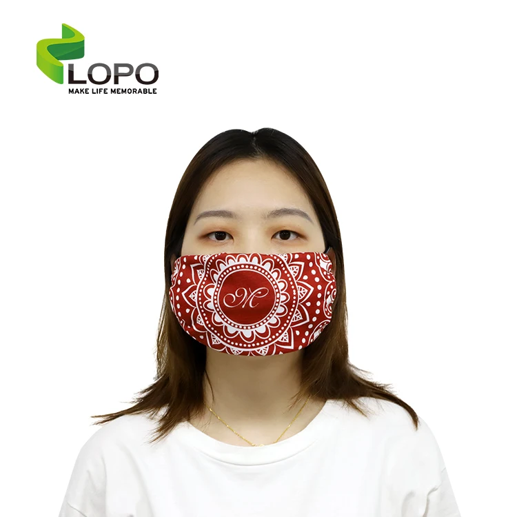 Multifunction!! Sublimation white customized Square Bandana