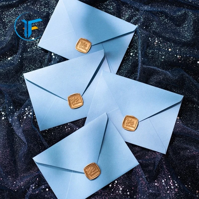 Custom printing cardboard envelopes gift packaging cmyk printing small gift envelopes