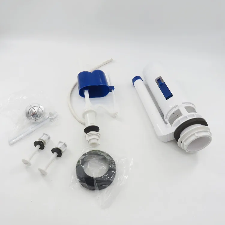Toilet tank Accessories Old-fashioned Toilet Drain Valve Inlet Valve Button Upper Water Valve Outlet Set