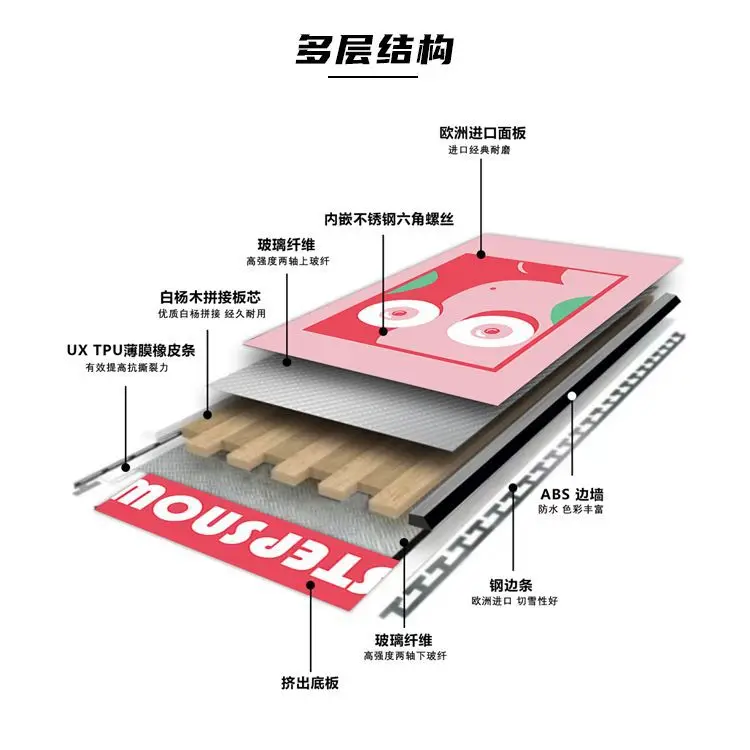 User Defined Printing Color and Logo Making All Mountain Snow Skiing Snowboard