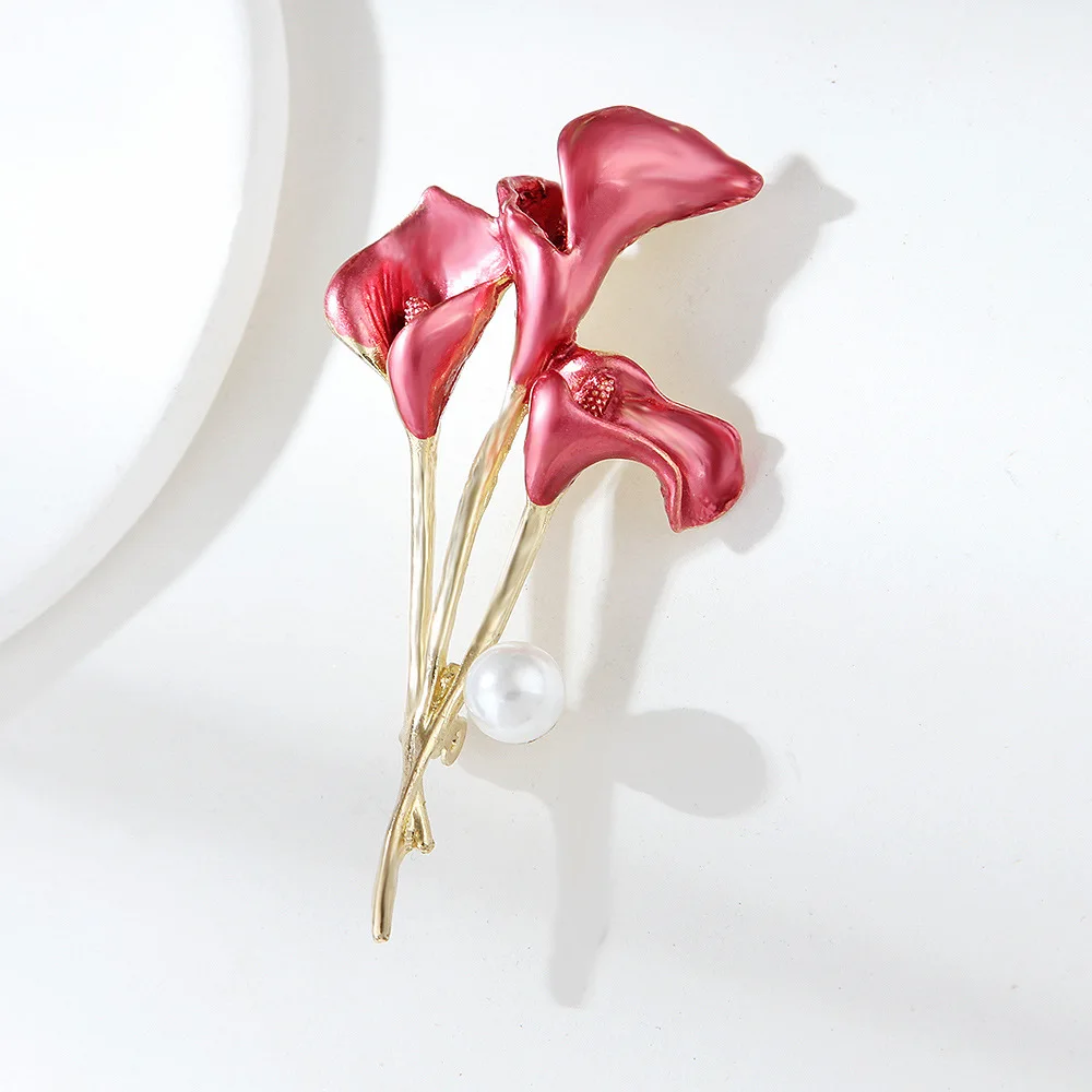 Enamel Pin Accessories Gold And Silver Crystal Broches Scarf Large Stainless Steel Silver Luxury Brand Flower Metal Nurse Brooch