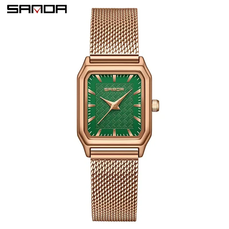 Sanda 1121 High Quality Fashion Wholesale Chronograph Woman Wristwatch For Luxury Multi Color Alloy Lady Japan Quartz Watches