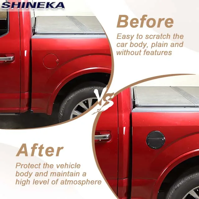 ABS Fuel Door Tank Cover Gas Tank Cover Car Accessories For Ford F150 2015-2020