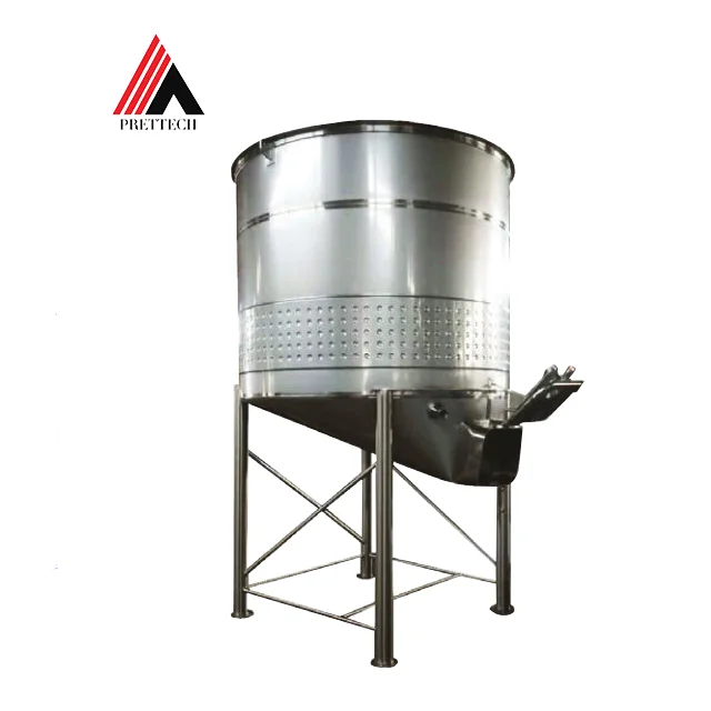 Factory Price Open top Stainless Steel Fermentation Tank 2000L Jacketed Wine Fermenter For For Wineries