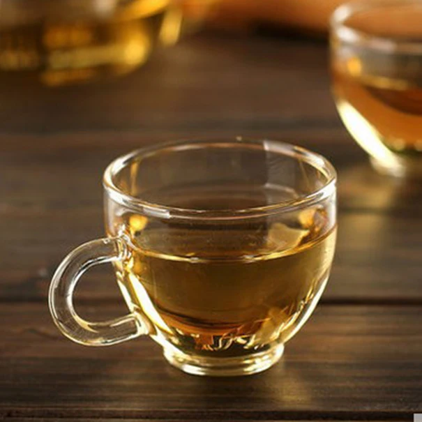 
 Китайский ресторан Арабская чайная чашка набор, 100 см3 Хрустальная стеклянная чайная чашка и блюдце  