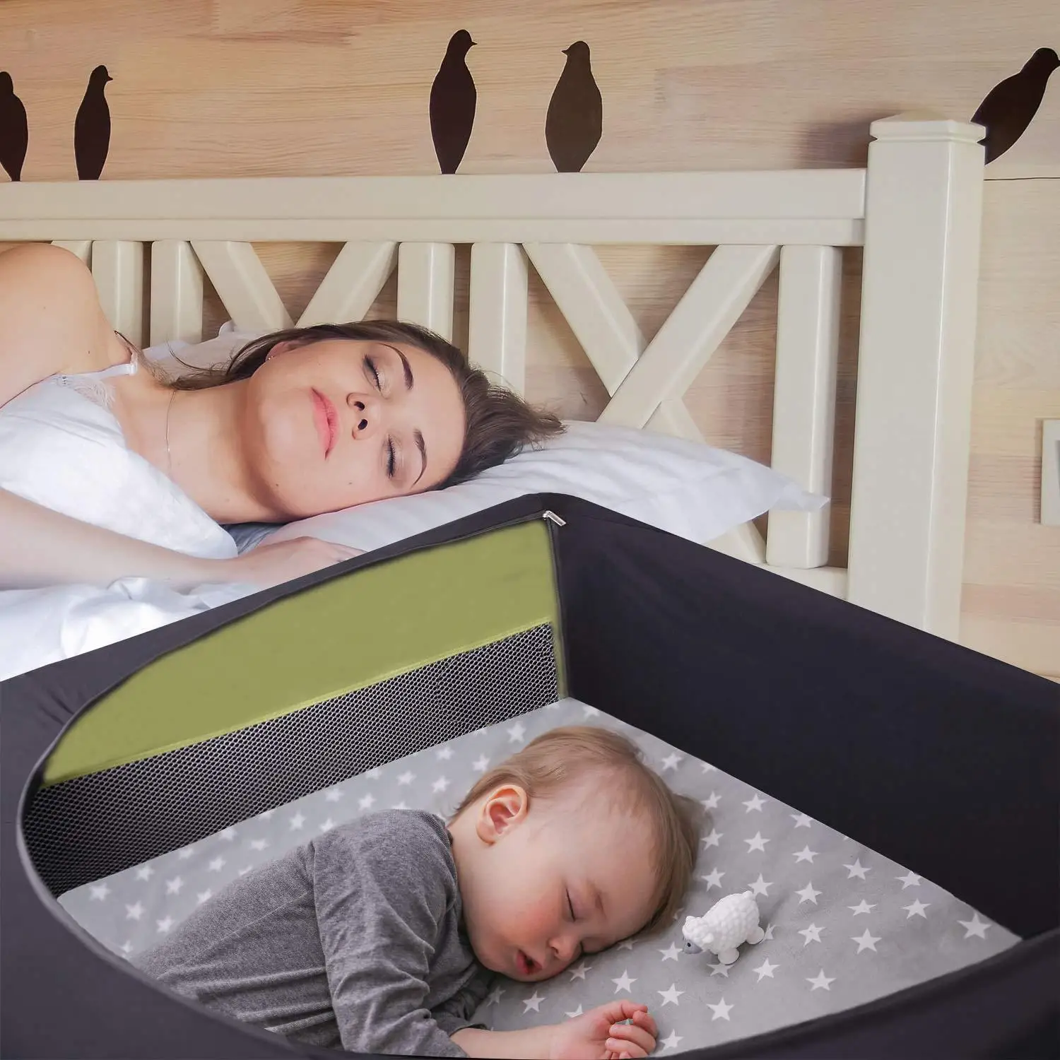  Outdoor Tent Cover Stretchy Blackout Indoor Portable Sleeping Play Comfort Proof Mosquito Bed Baby Crib