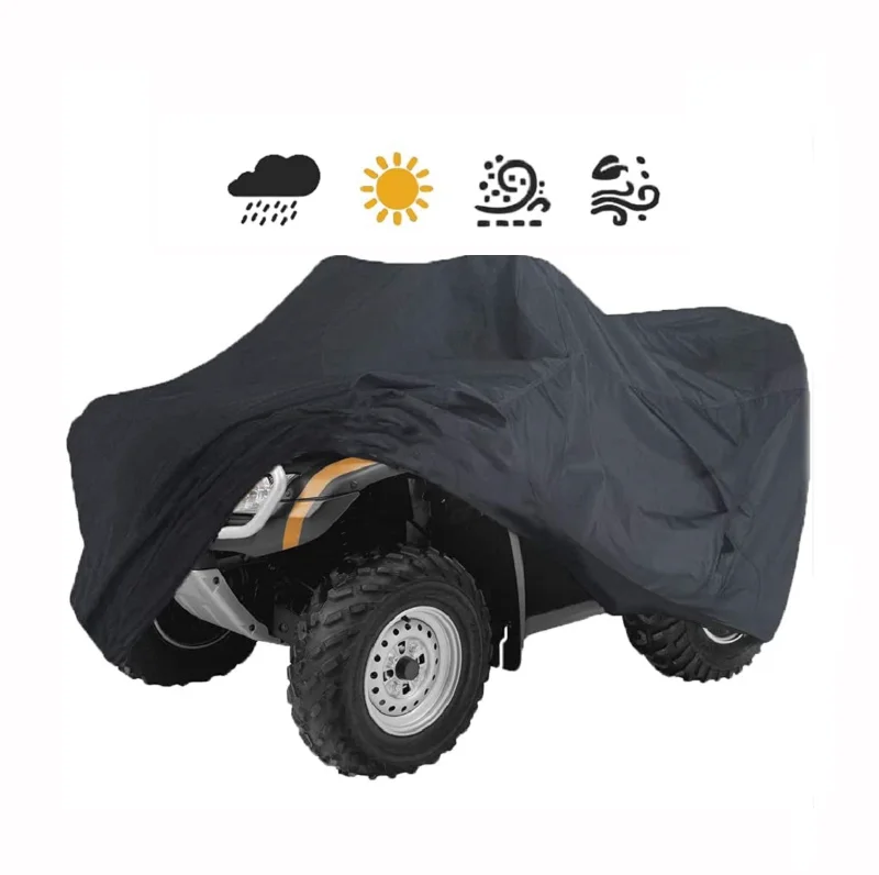 Все сезоны 250 г ПВХ + хлопок цвет черный настроить сопротивление Uv защита ATV Крышка