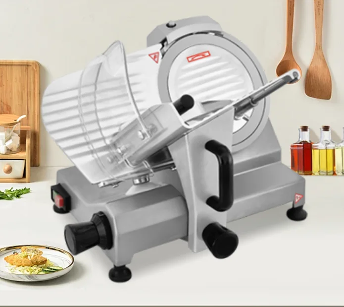 Stainless Steel  Commercial Meat Slicer Cutter Automatic Beef Mutton Slicer 22cm Blade Diameter Economic/Standard Meat Slicer