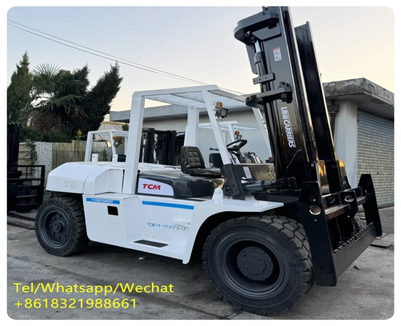 Well-Maintained Used 10ton Good Working Efficiency TCM FD100 Second Hand Forklift at a good price