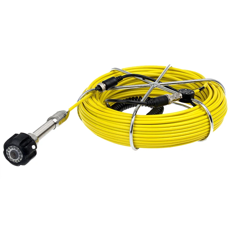 7 Inch Monitor 23mm Camera Head 20M Fiberglass Cable Waterproof Sewer Pipeline Endoscope Inspection Camera System With DVR